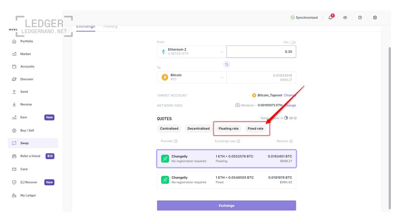 SWAP LEDGER