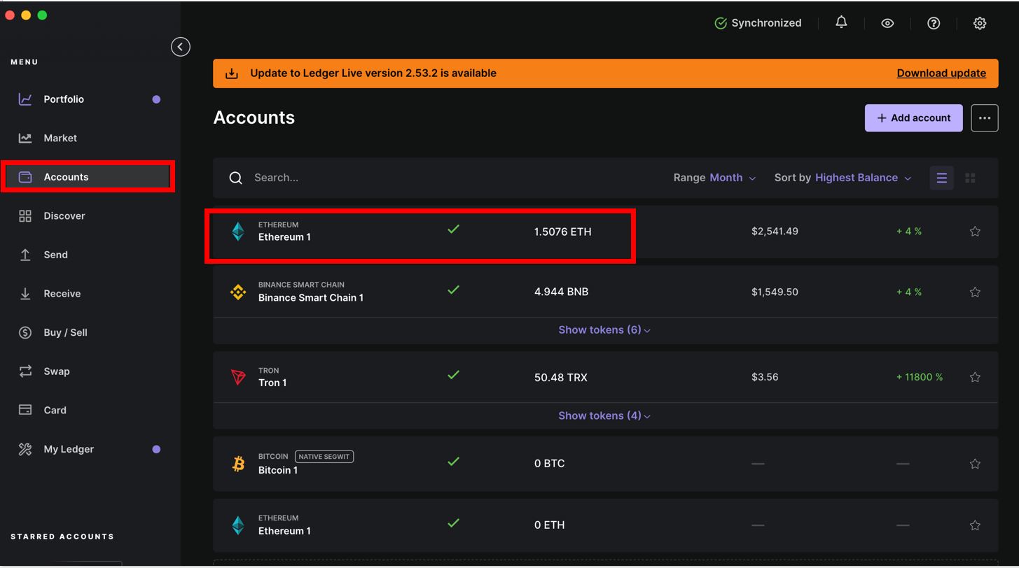 stake eth ledger 01