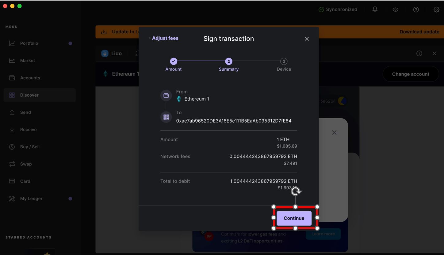 stake eth ledger 05