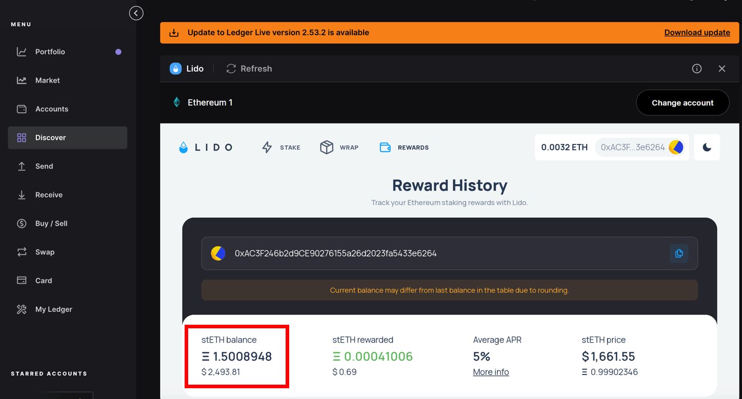 stake eth ledger 07