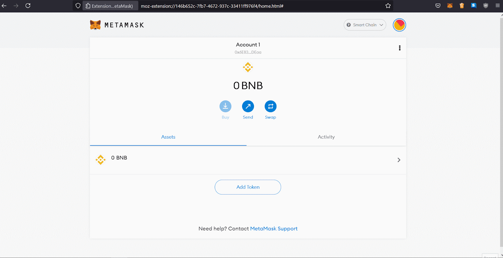 افزودن بایننس اسمارت چین (BSC) به لجر 6 connect metamask to device 1