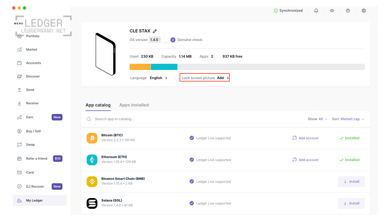 شخصیسازی lock screen لجر استکس و لجر فلکس 4 ledgernano post template 12 2