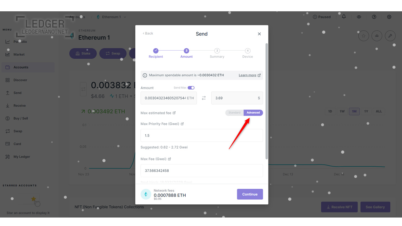 ارسال تراکنش اتریوم با تنظیمات دلخواه، از طریق لجر لایو 3 ledgernano post template 1 6