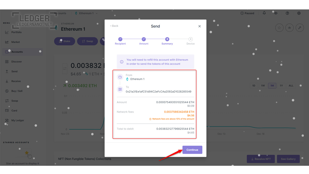 ارسال تراکنش اتریوم با تنظیمات دلخواه، از طریق لجر لایو 8 ledgernano post template 6 1