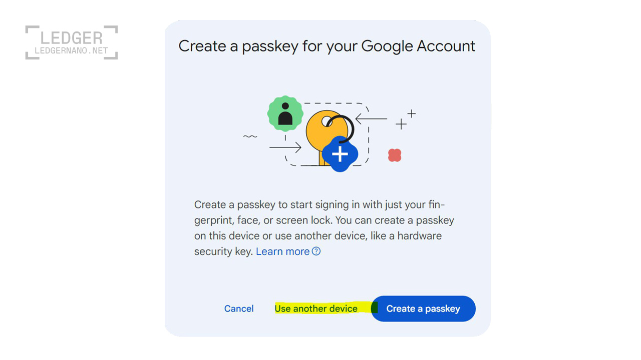 برنامه کلید امنیتی لجر - Security Key 7 ledger7