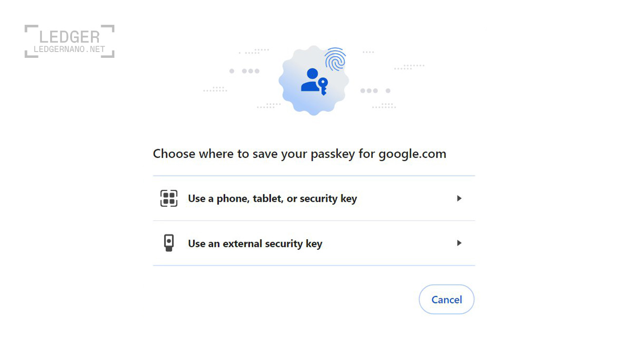 برنامه کلید امنیتی لجر - Security Key 8 ledger8