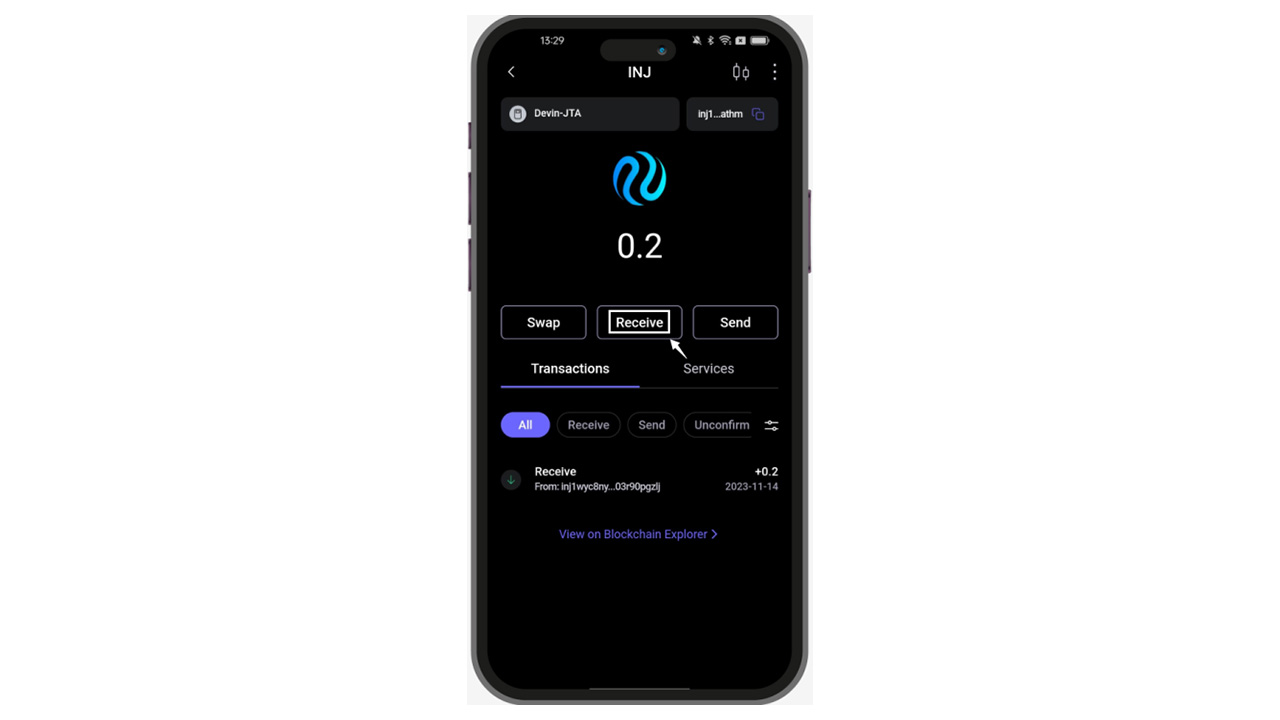 آموزش دریافت ارز دیجیتال در کیف پول سیف پل SafePal X1 5 گزینه دریافت یا Receive در کیف پول سیف پل