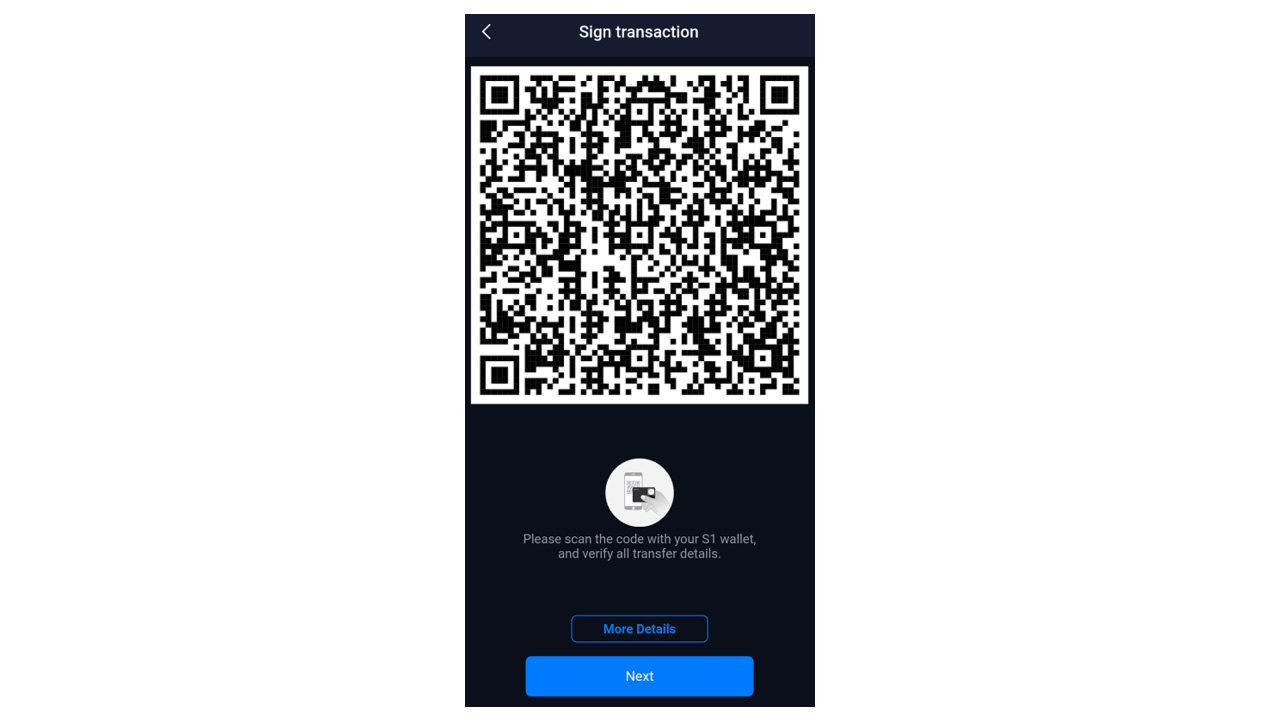 اسکن بارکد اپلیکیشن توسط دوربین دستگاه سیف پل S1