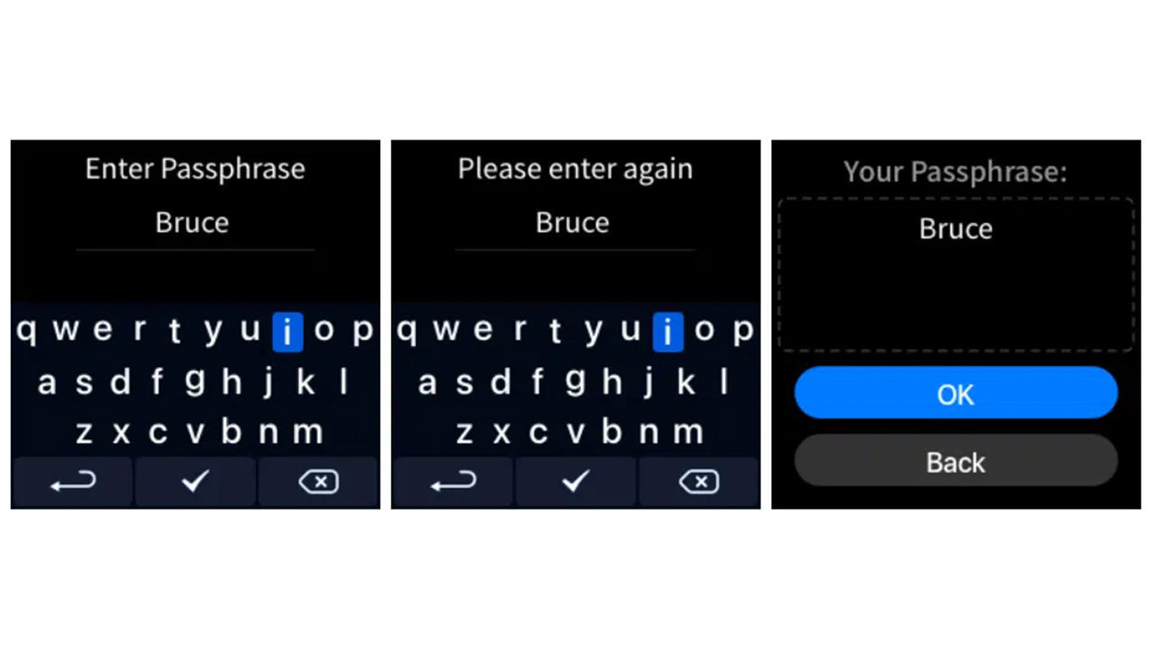 تایپ کردن کلمه عبور اختصاصی یا پسفریز