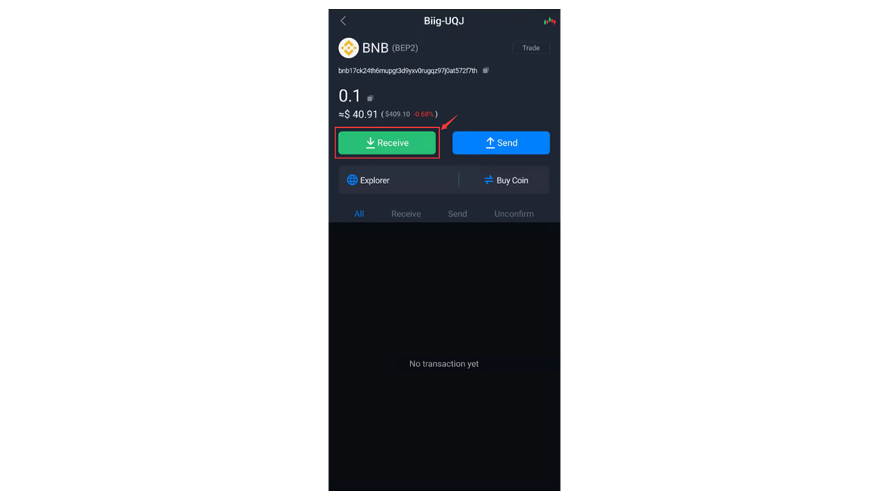 آموزش دریافت ارز دیجیتال در کیف پول سختافزاری سیف پال SafePal S1 7 دکمه دریافت ارز در برنامه SafePal