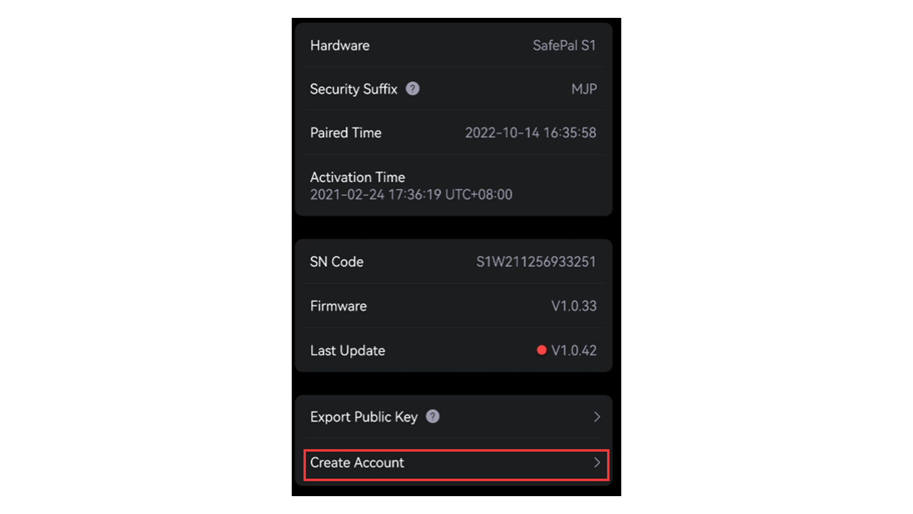 آموزش ساخت ساباکانت (Sub-Account) در کیف پول سیف پل 4 انتخاب گزینه Create Account برای ساخت ساب اکانت